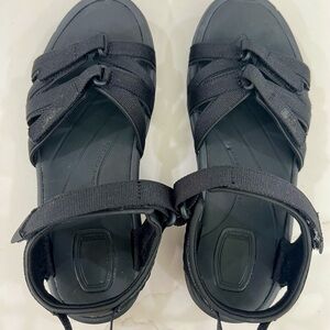 Teva Black Outdoor Sandals with Adjustable Straps